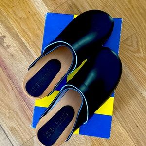 Bork Swedish Clogs Black Size 39 New